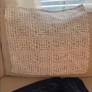 West Elm Allover Crosshatch Jaquard Velvet Pillow